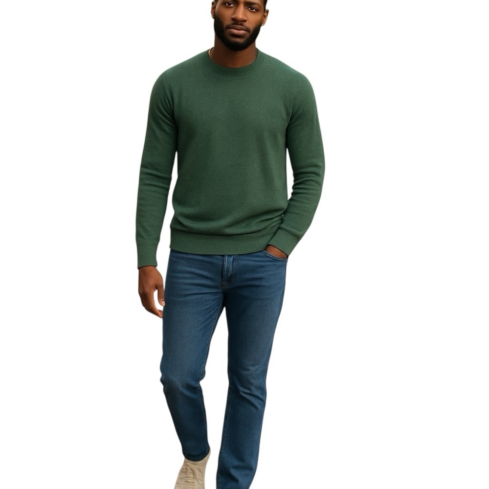Simons Le 31 Lambswool Sweater M Green